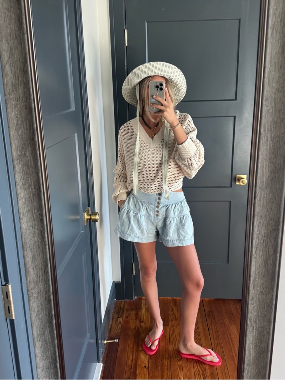 Boho Denim button shorts - Picture 3 of 6